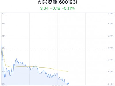 创兴资源大跌5.11% 主力净流出311万元